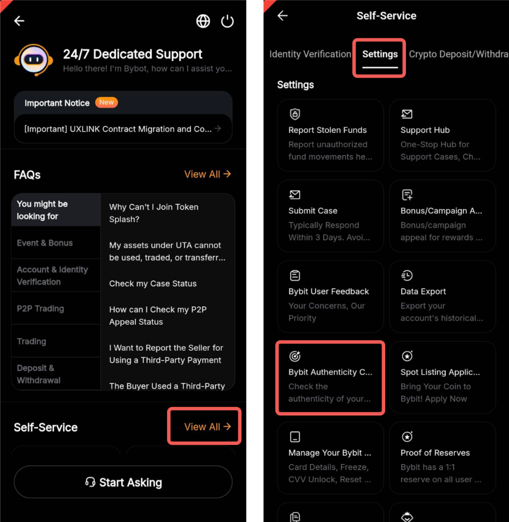 Bybit cung cấp hướng dẫn chi tiết để giúp người dùng nhận diện và tránh các mối đe dọa lừa đảo (phishing).