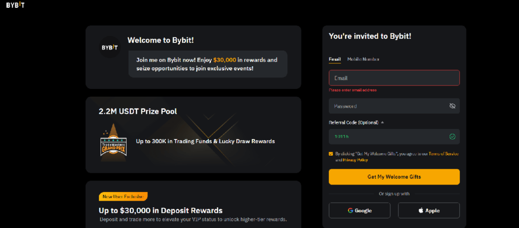 Đăng ký tài khoản Bybit