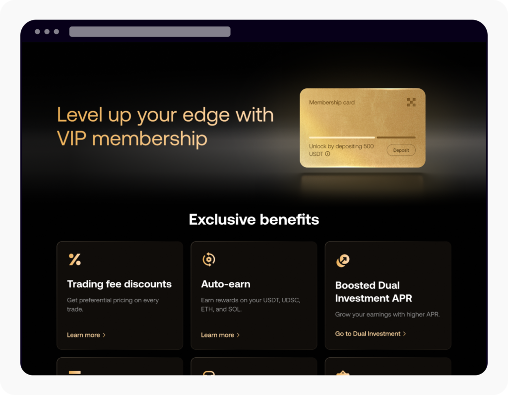 Nâng cấp độ VIP giúp giảm phí giao dịch, gián tiếp tối ưu hoàn phí của bạn.