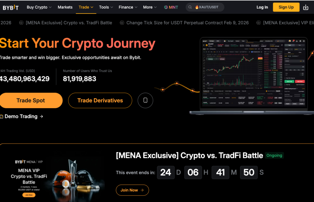 Truy cập Giao diện Futures Bybit
