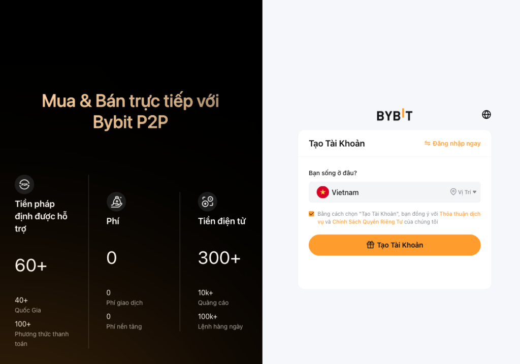Truy cập Trang Đăng Ký Bybit Chính Thức