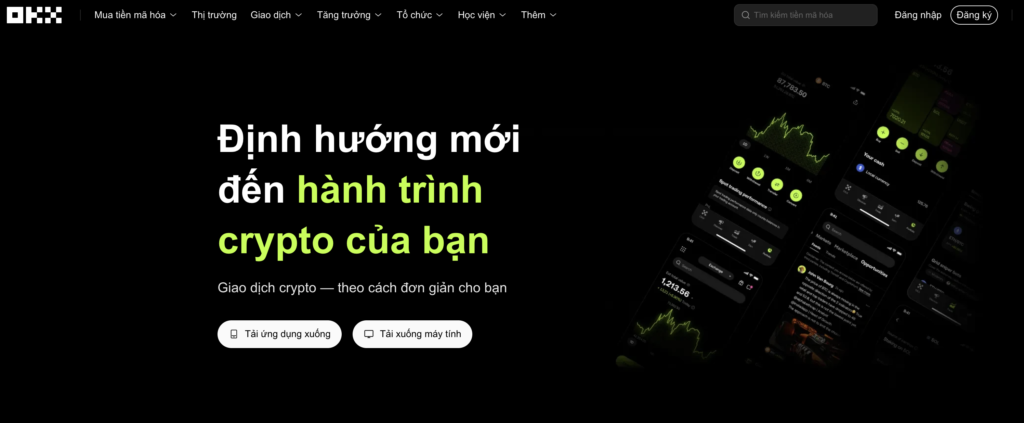 Truy cập trang tải xuống chính thức của OKX