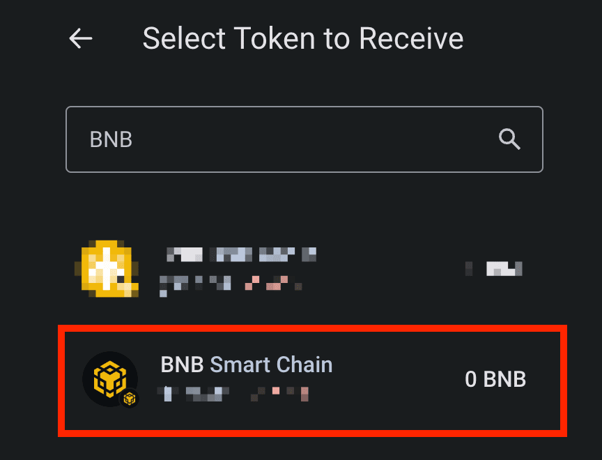 Đảm bảo chọn đúng mạng BNB Smart Chain (BEP20) khi rút tiền từ Binance.