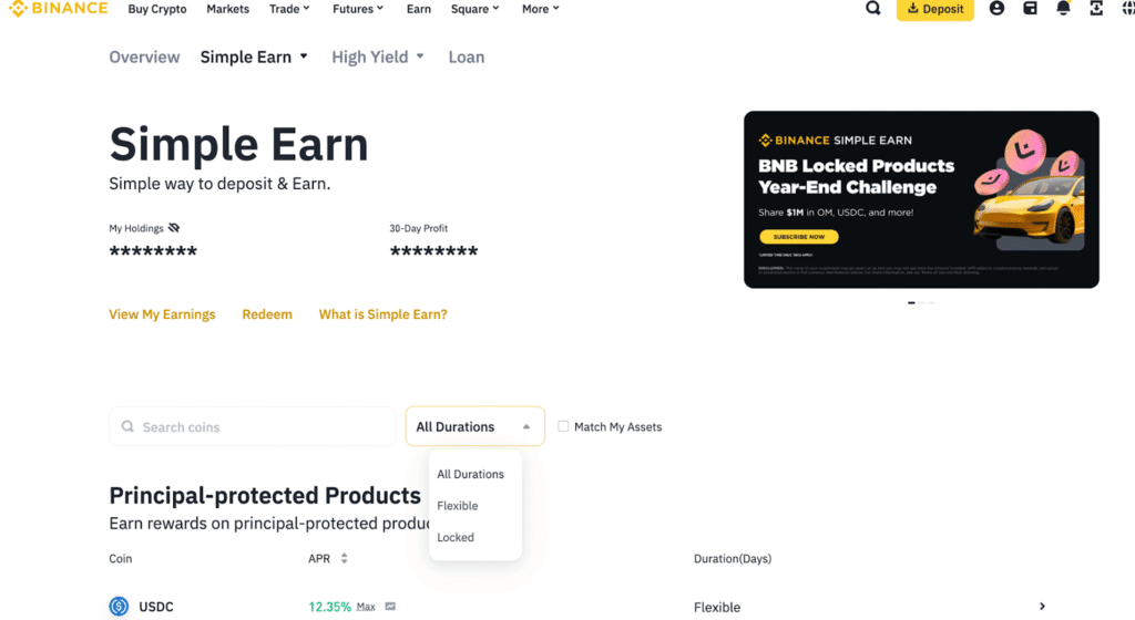 Hãy tìm hiểu kỹ về Binance Simple Earn và các điều khoản liên quan trước khi quyết định staking nhé.