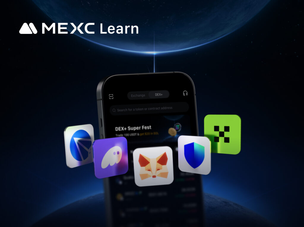 Kết nối ví cá nhân với MEXC DEX+ chỉ trong vài bước đơn giản, an toàn.