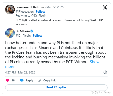 Lý do Pi Coin chưa được niêm yết trên các sàn lớn như Binance và Coinbase.