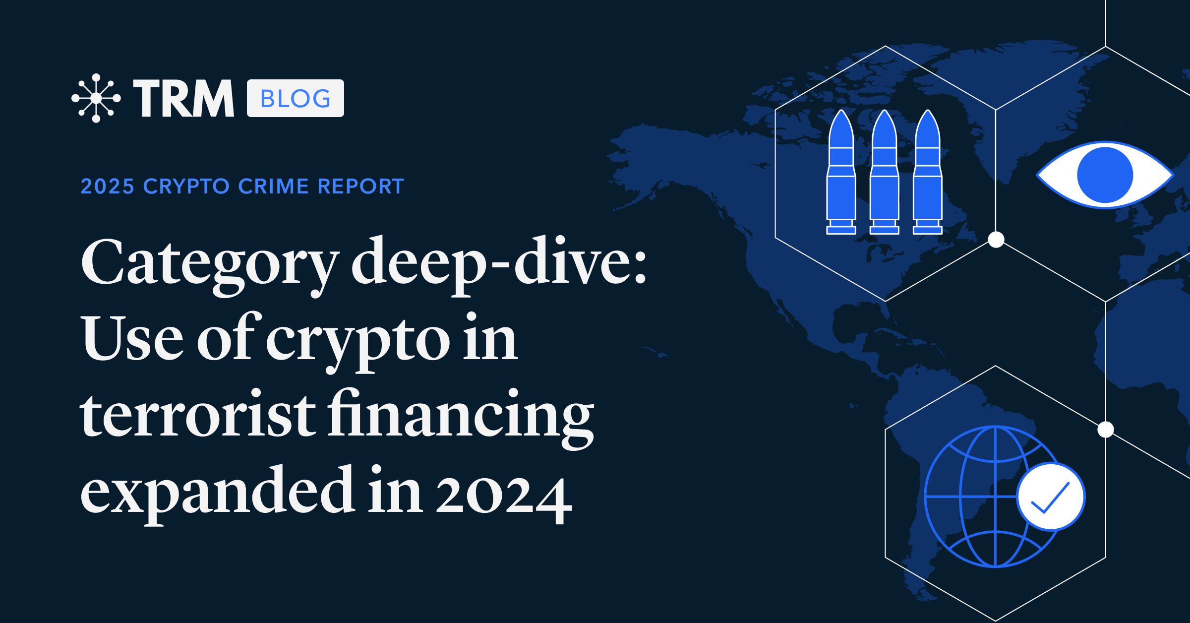 Đồ họa về tài trợ khủng bố thông qua tiền điện tử, thể hiện chủ đề chính của vụ kiện mà Binance bị cáo buộc.