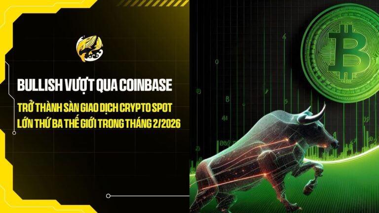 bullish vuot qua coinbase tro thanh san giao dich crypto spot lon thu ba the gioi trong thang 22026