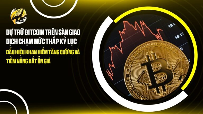 du tru bitcoin tren san giao dich cham muc thap ky luc dau hieu khan hiem tang cuong va tiem nang bat on gia