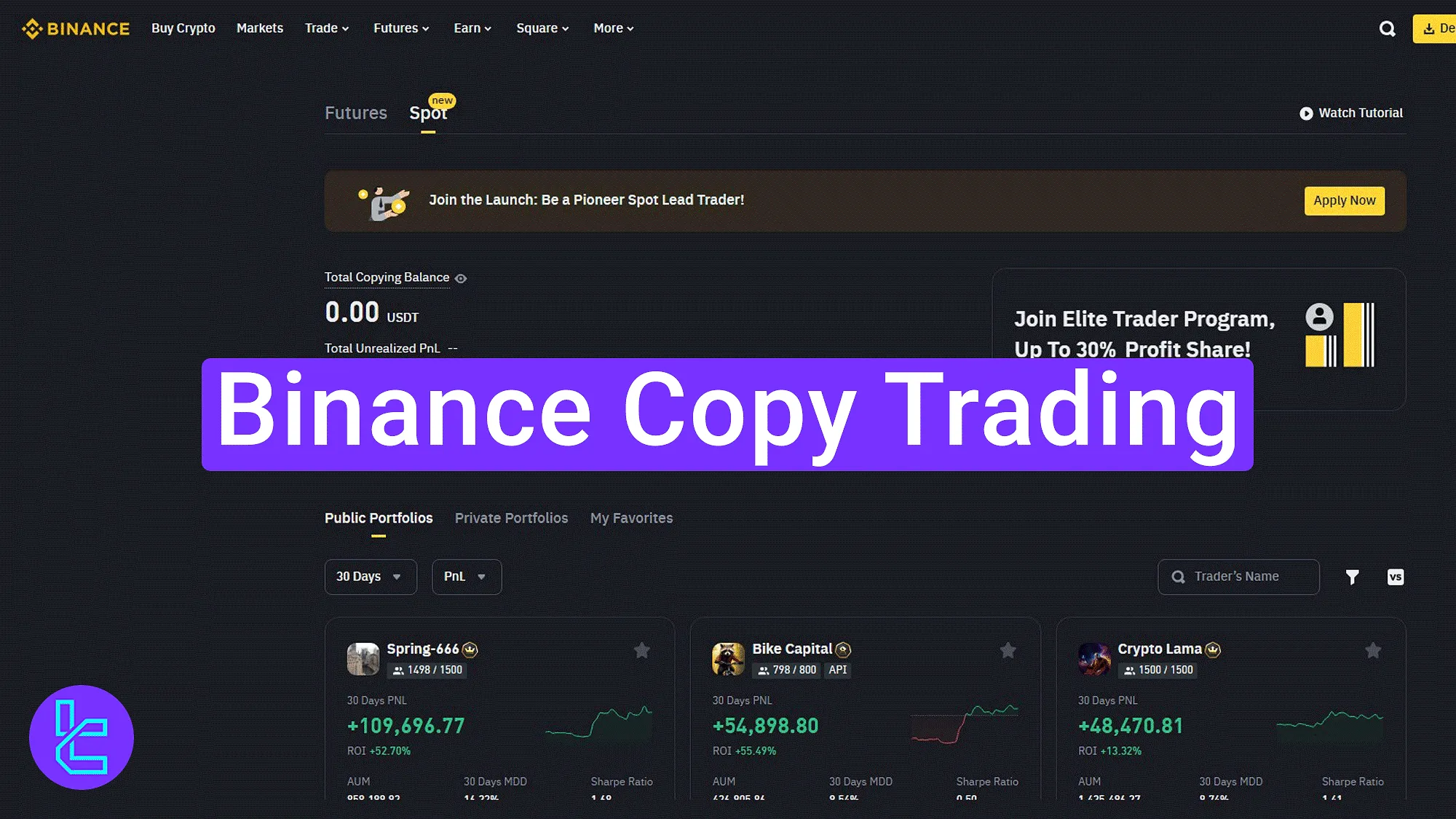 Hướng dẫn Copy Trading trên Binance với các tùy chọn sao chép