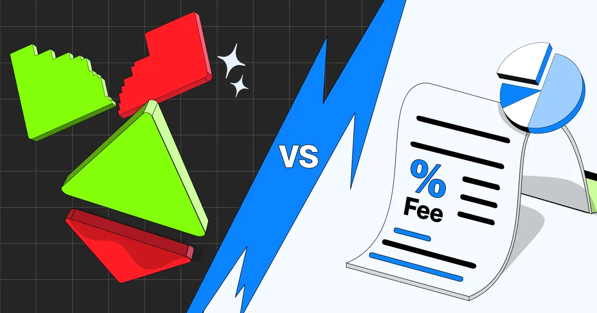 Hình ảnh minh họa phí giao dịch và chênh lệch (spread) trên nền tảng crypto