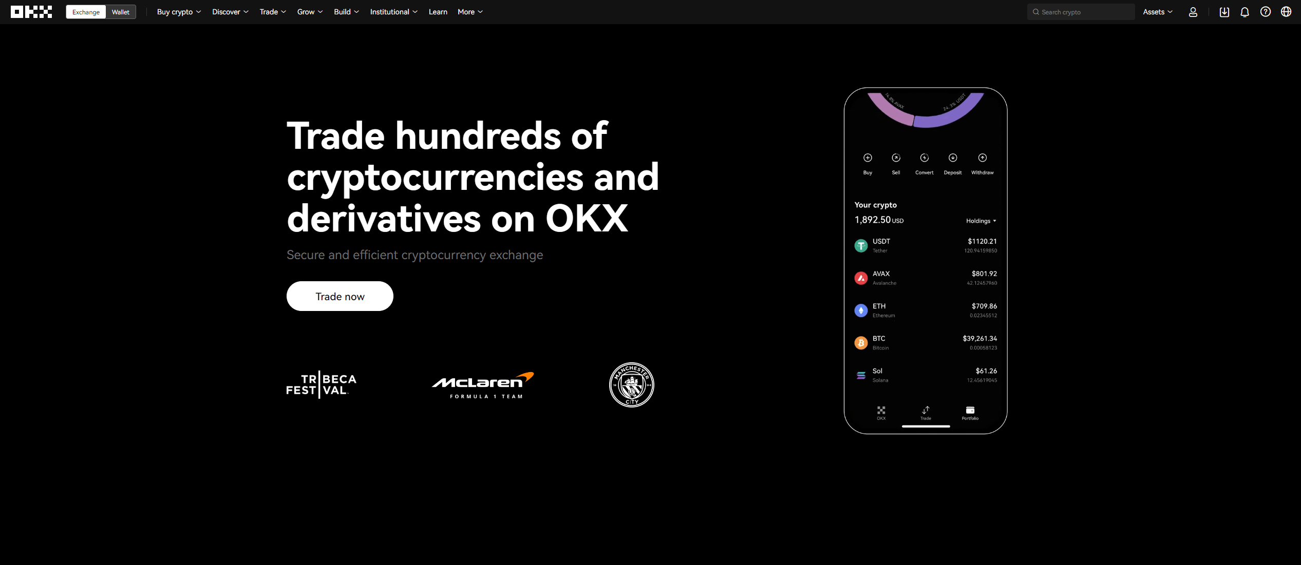 Giao diện giao dịch spot chi tiết trên sàn OKX