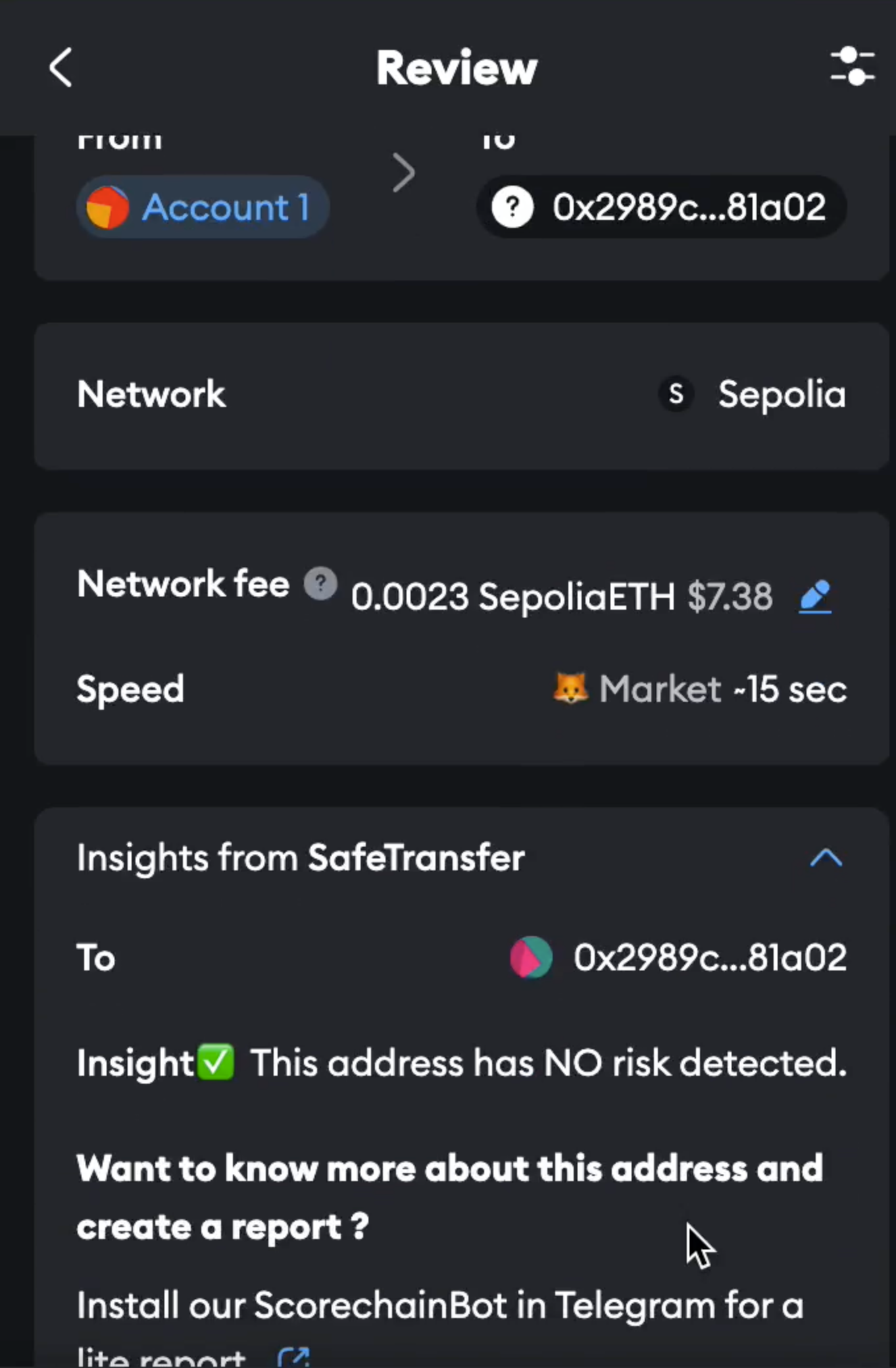 Kiểm tra kỹ chi tiết giao dịch MetaMask trước khi ký