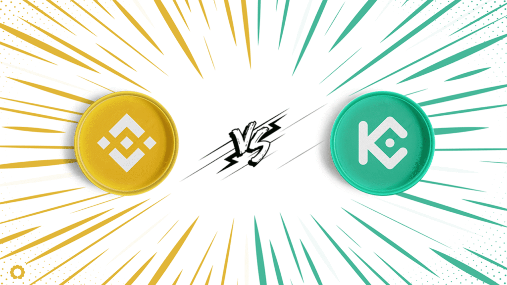 (Ảnh Logo Binance và KuCoin)