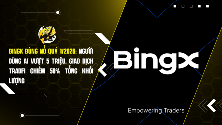 BingX Bùng Nổ Quý 1/2026: Người Dùng AI Vượt 5 Triệu, Giao Dịch TradFi Chiếm 50% Tổng Khối Lượng