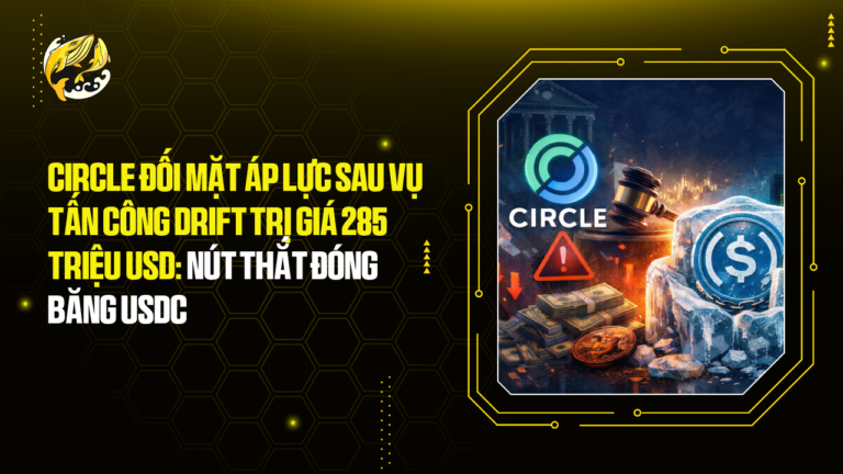 Circle Đối Mặt Áp Lực Sau Vụ Tấn Công Drift Trị Giá 285 Triệu USD: Nút Thắt Đóng Băng USDC