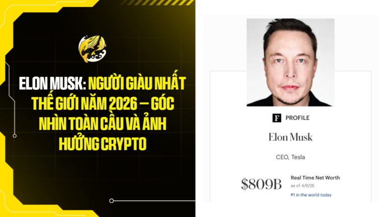 Elon Musk: Người Giàu Nhất Thế Giới Năm 2026 – Góc nhìn toàn cầu và ảnh hưởng Crypto