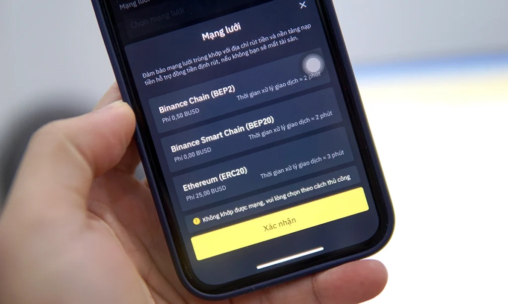 Rủi ro mất tiền khi chuyển ETH sai cách