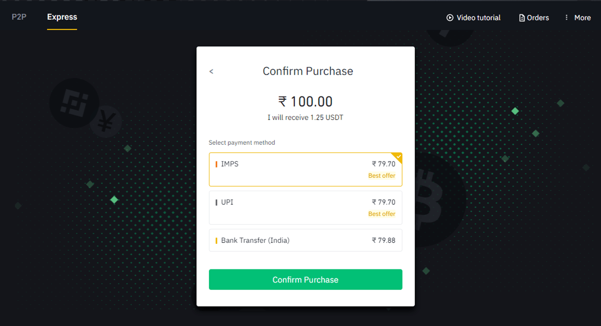 Người dùng xác nhận đã nhận tiền và giải phóng USDT trên giao diện Binance P2P