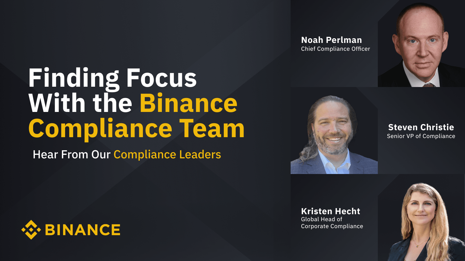 Một nhóm người đại diện cho đội ngũ tuân thủ của Binance, bộ phận đang chứng kiến làn sóng nhân sự cấp cao rời đi.