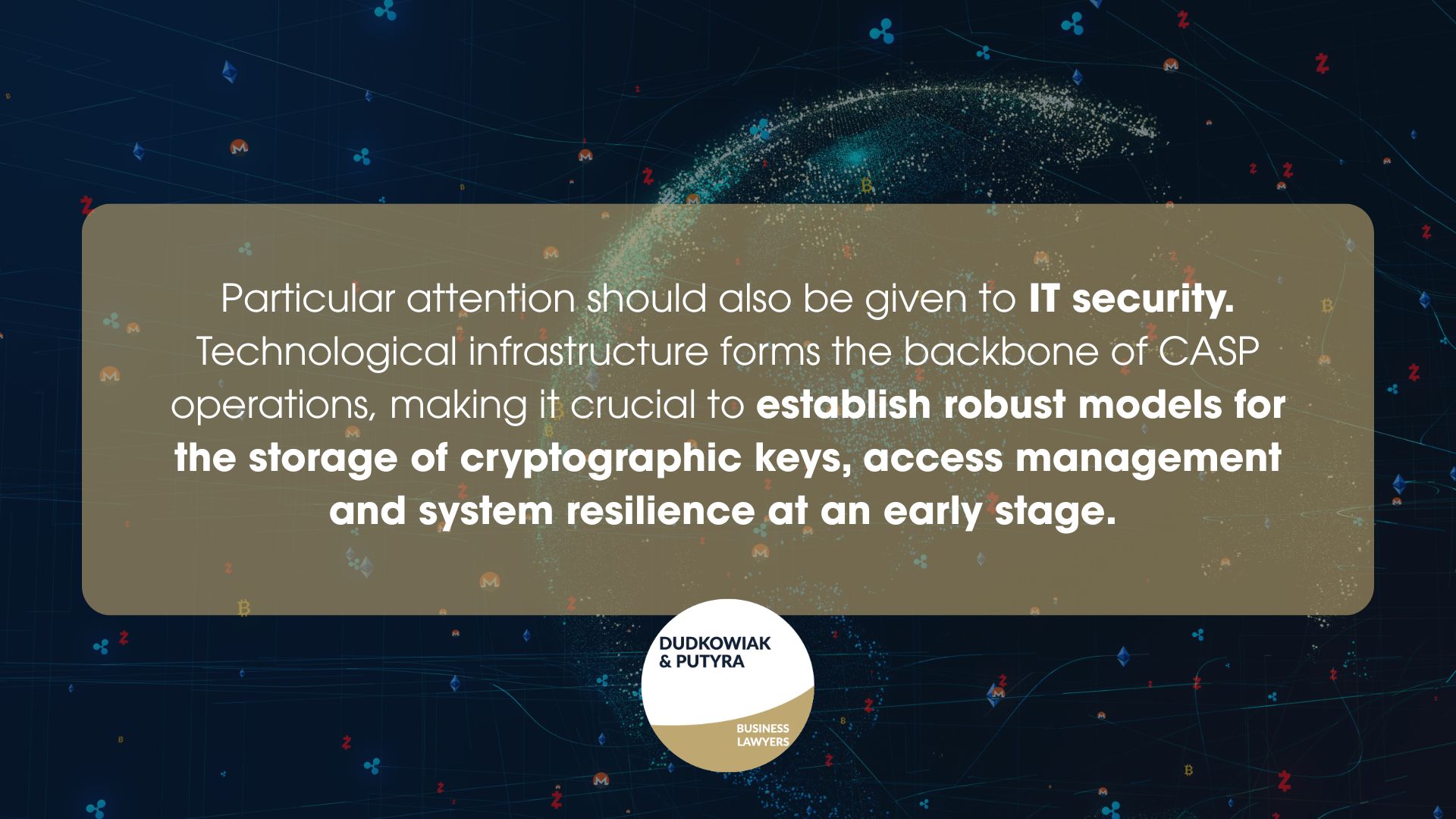 Hình ảnh trừu tượng với kính lúp soi chiếu các tài sản tiền mã hóa, thể hiện sự giám sát chặt chẽ từ các cơ quan quản lý.