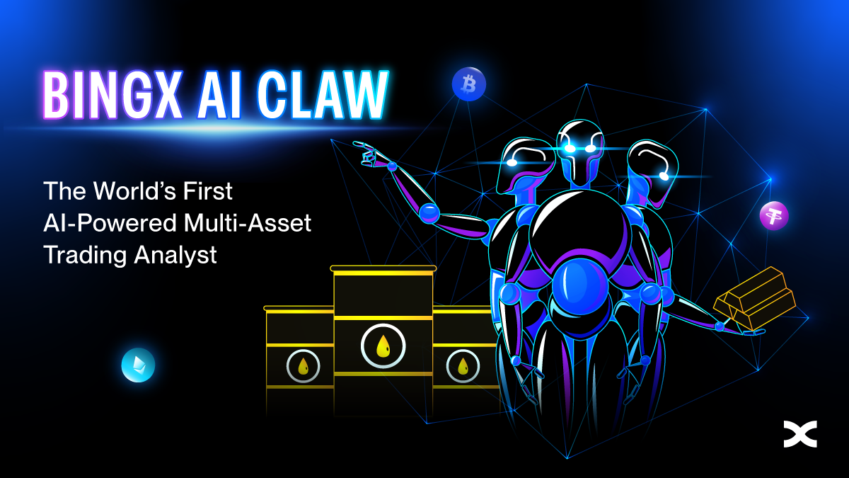 Hình ảnh minh họa BingX AI Claw, một công cụ giao dịch AI cung cấp tín hiệu thời gian thực.