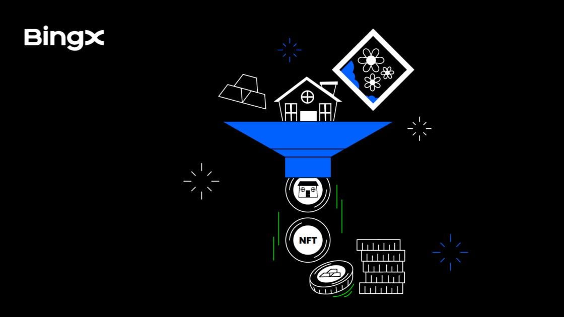 Minh họa tài sản thế giới thực (RWA) được token hóa, một điểm nhấn của chương trình BingX VIP.