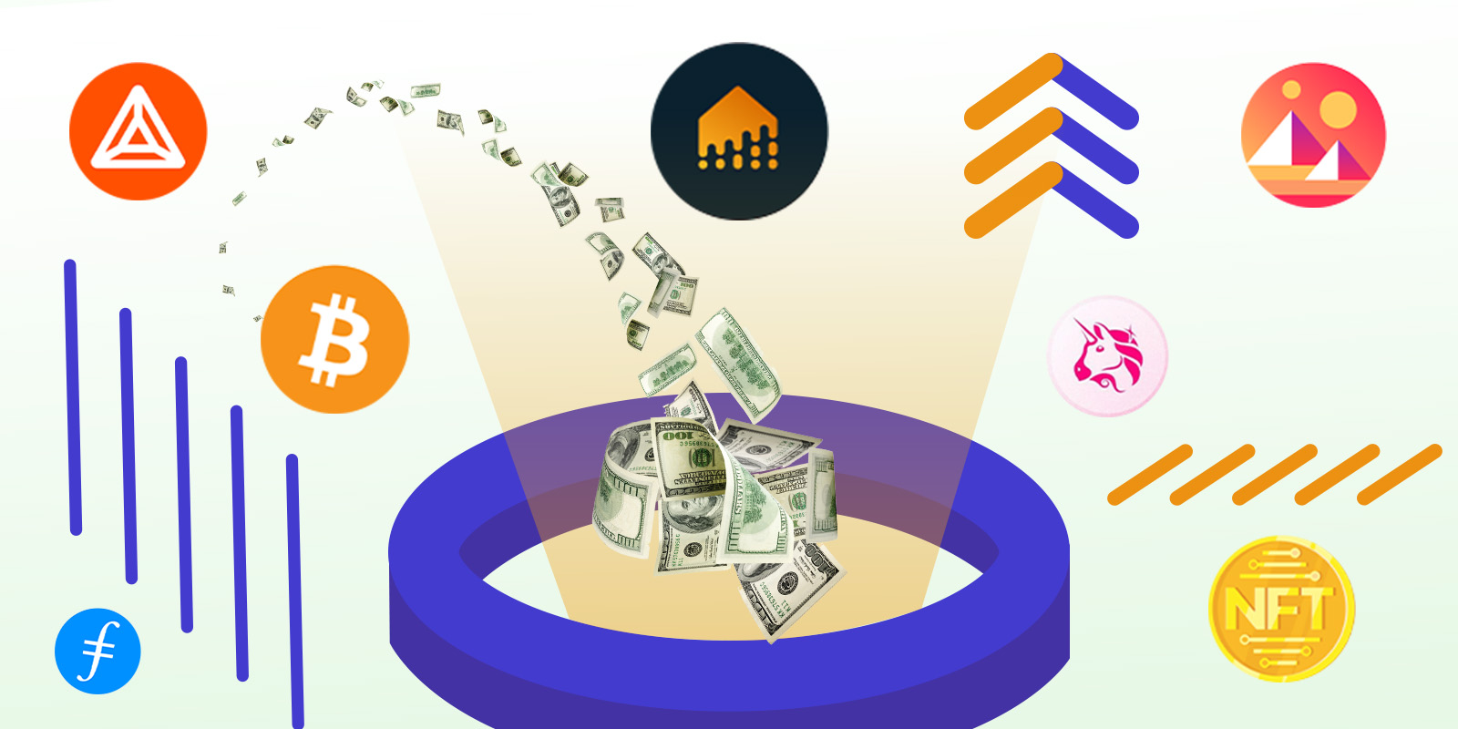 Khái niệm danh mục đầu tư tiền điện tử đa dạng với nhiều loại altcoin khác nhau