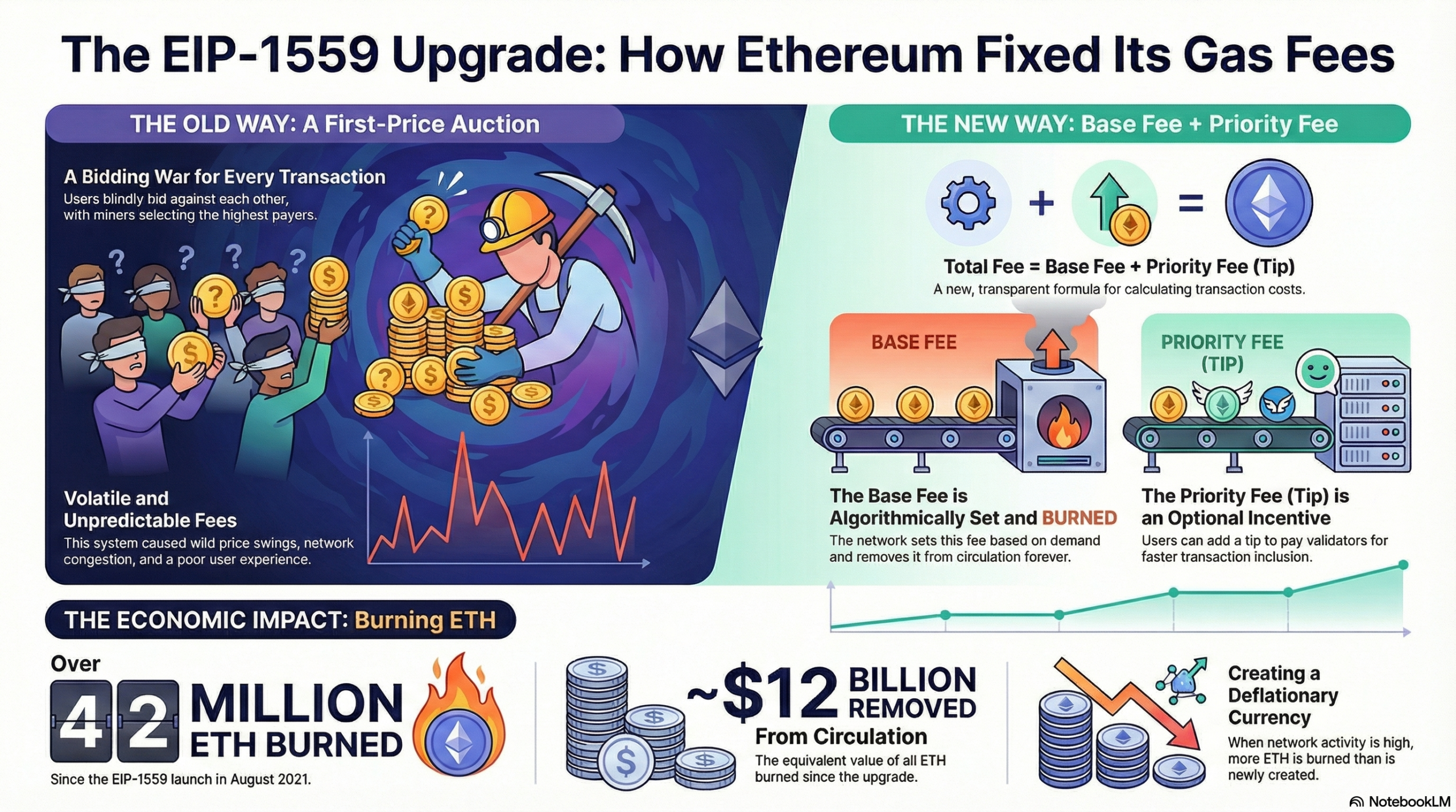 EIP-1559 cơ chế tính toán phí gas và đốt ETH