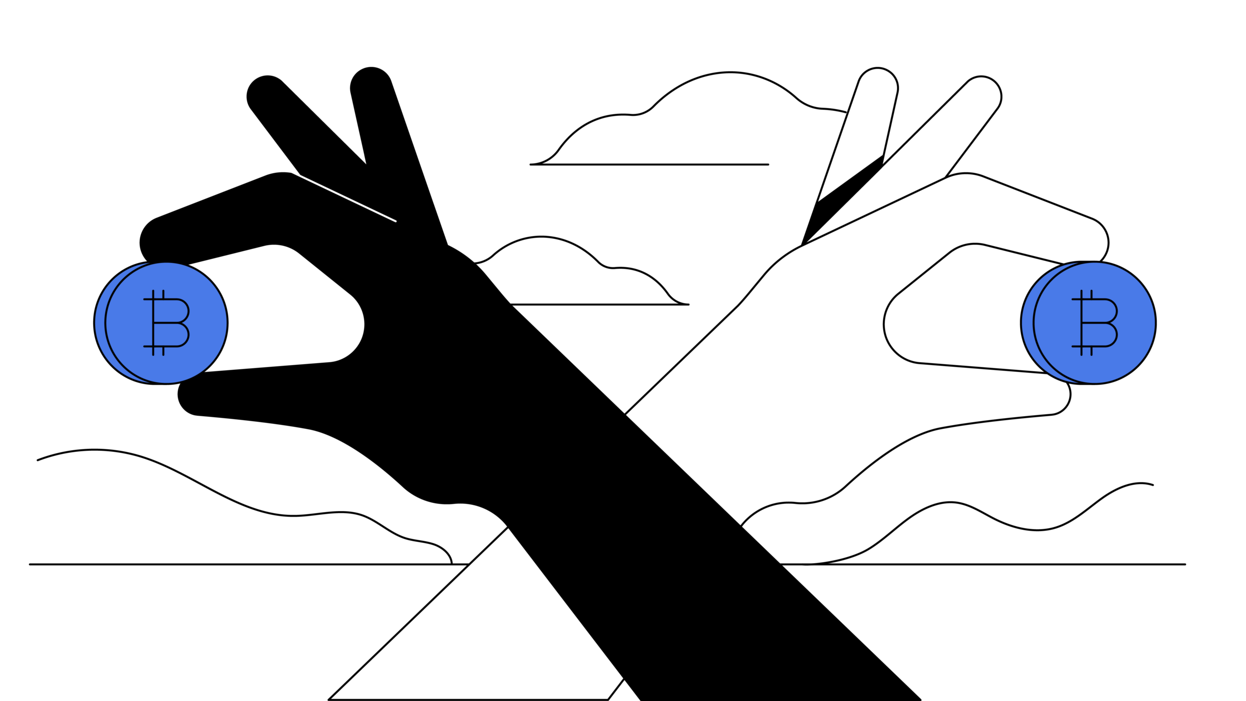 Sơ đồ minh họa vấn đề chi tiêu hai lần (double-spending) trong tiền điện tử