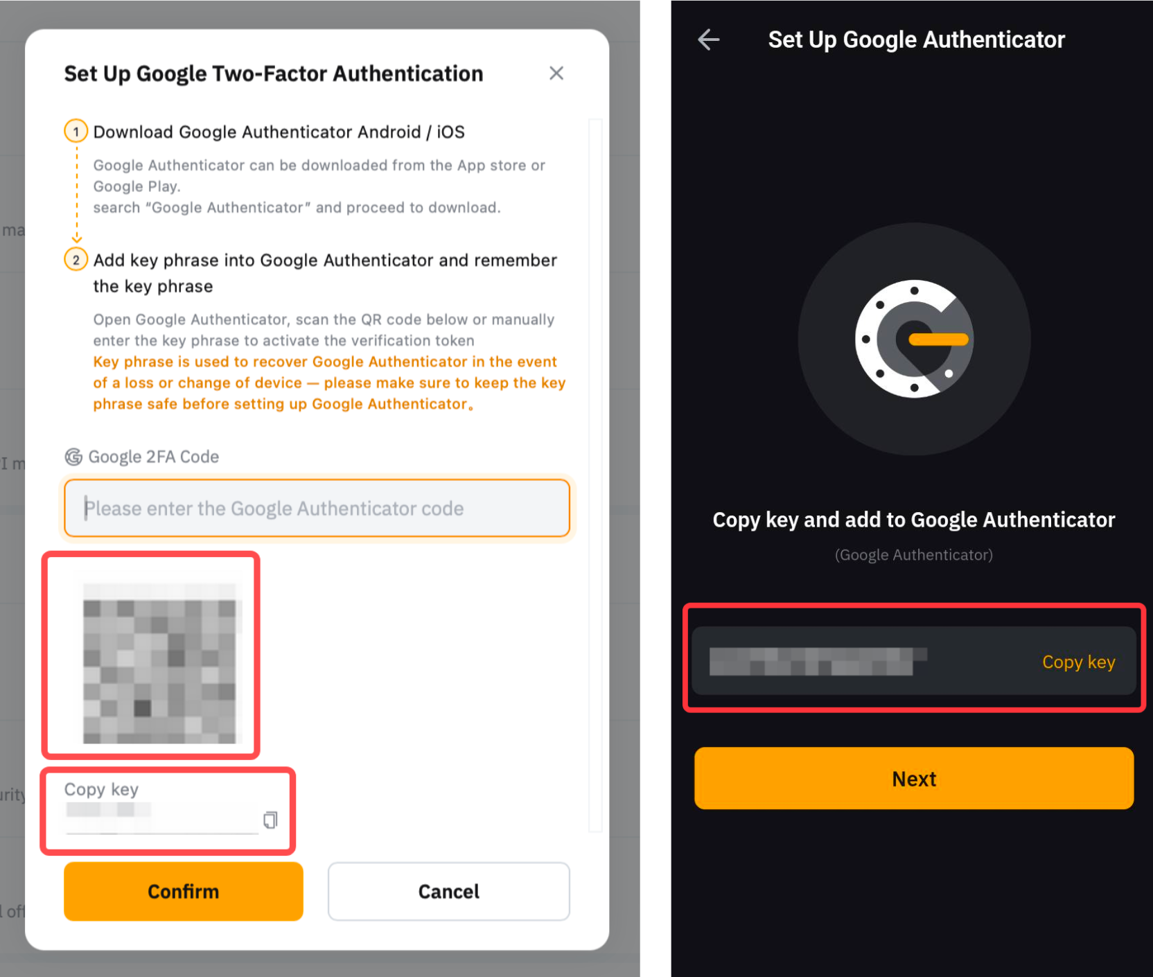 Lỗi mã Google Authenticator không hợp lệ khi đăng nhập Binance