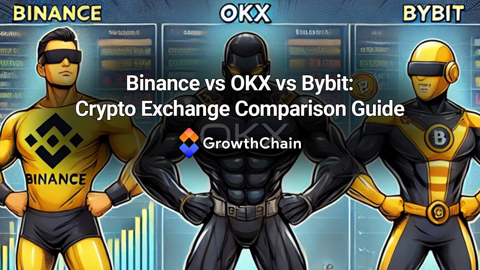 So sánh sàn giao dịch Binance, OKX và Bybit về các tính năng chính và thị phần
