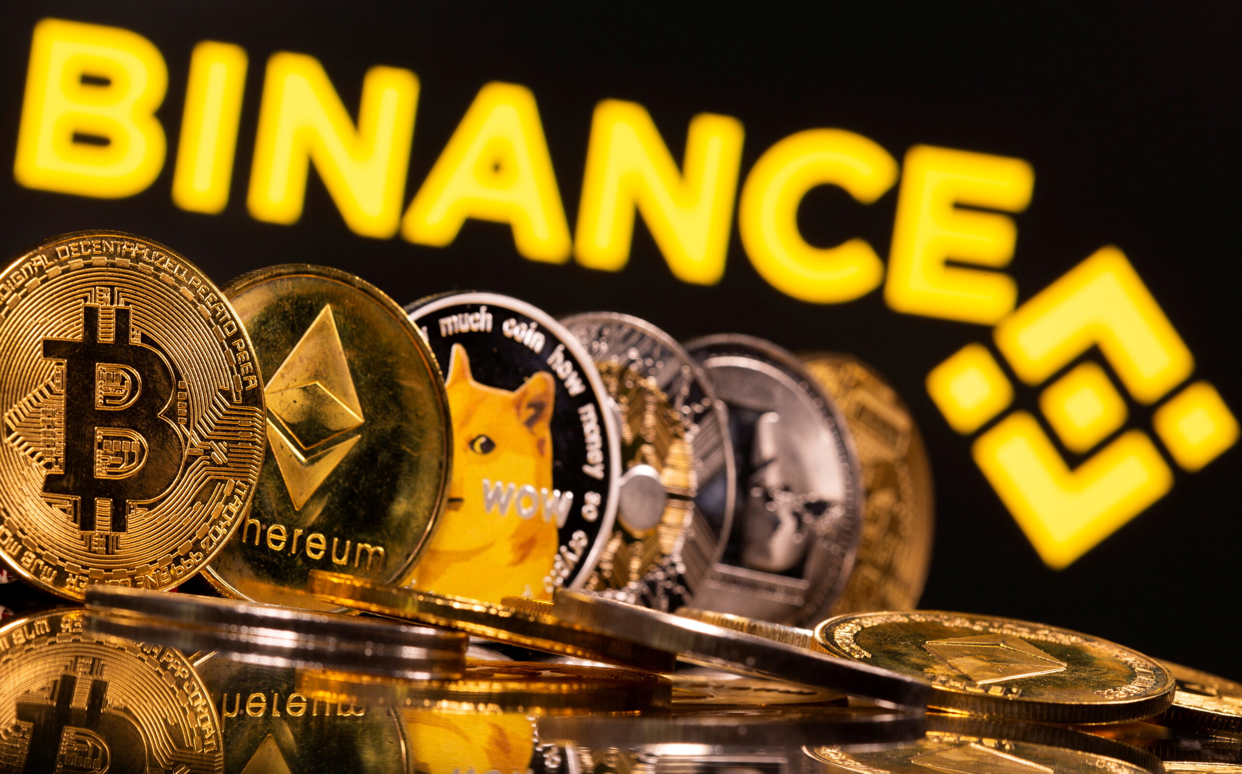 Tòa nhà hoặc biểu tượng của sàn giao dịch tiền điện tử Binance