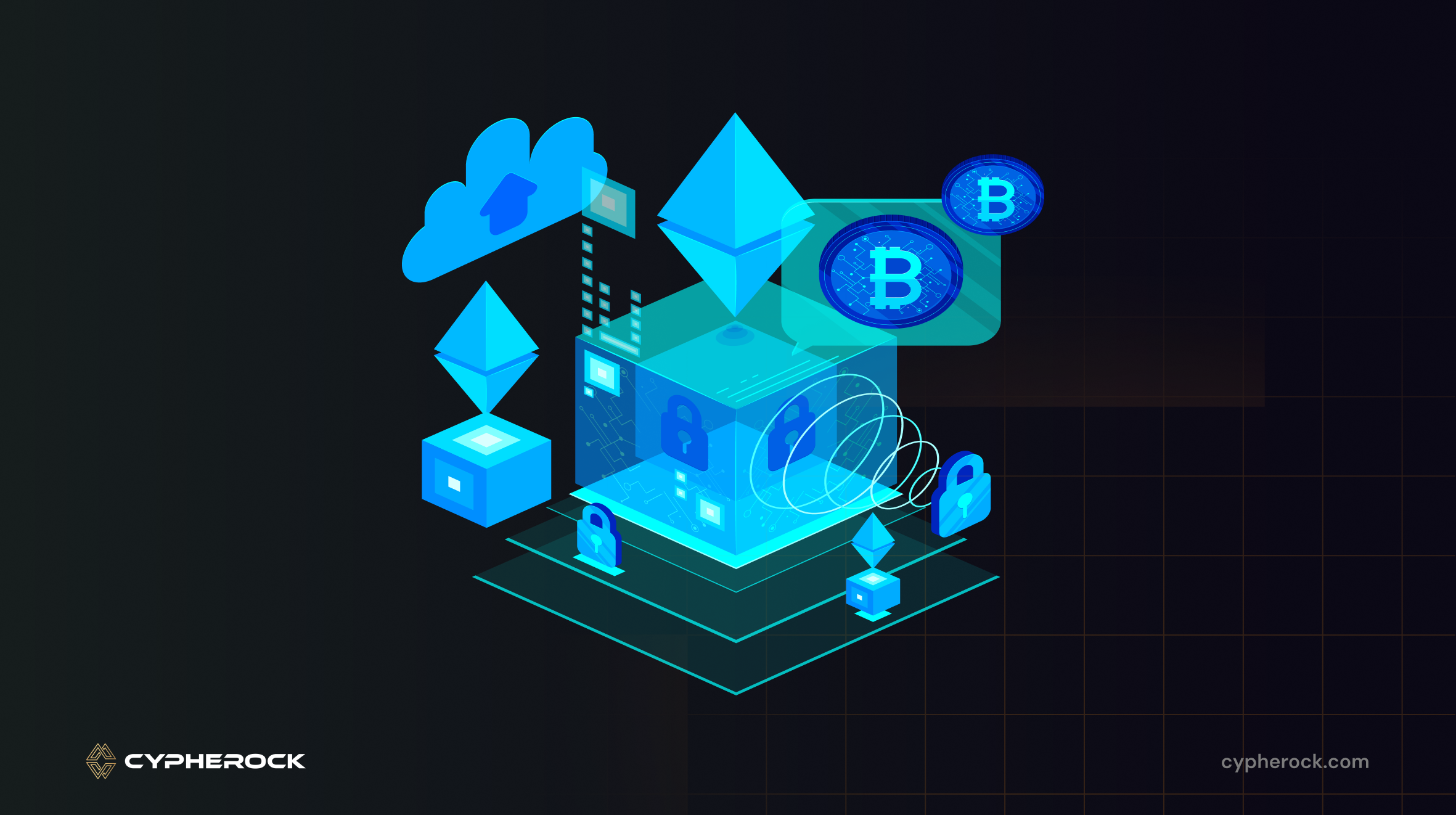 Ví cứng tương tác với ứng dụng DeFi trên máy tính bảng, thể hiện xu hướng tương lai