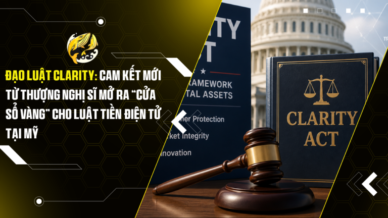 Đạo luật CLARITY: Cam kết mới từ Thượng nghị sĩ mở ra “cửa sổ vàng” cho luật tiền điện tử tại Mỹ