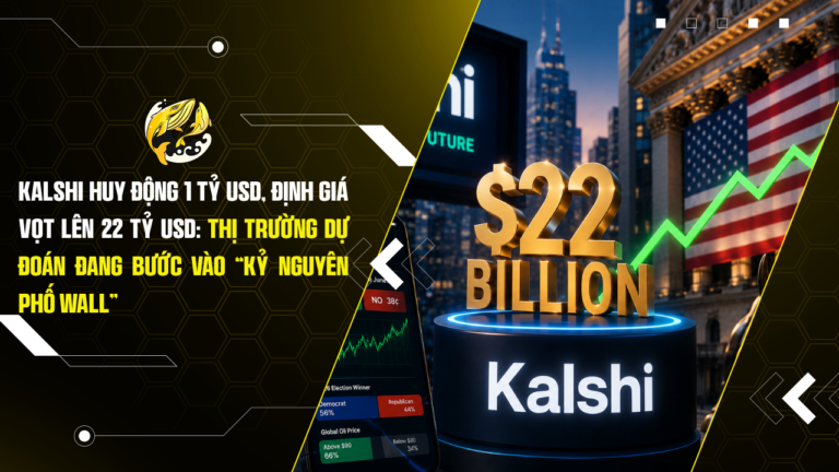 Kalshi Huy Động 1 Tỷ USD, Định Giá Vọt Lên 22 Tỷ USD: Thị Trường Dự Đoán Đang Bước Vào “Kỷ Nguyên Phố Wall”