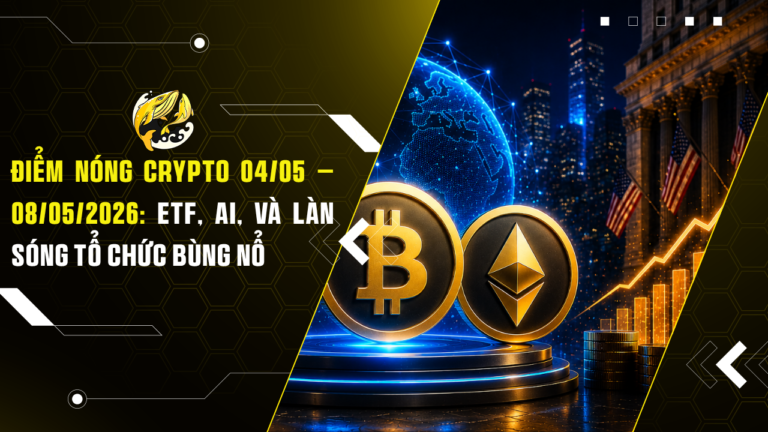 Điểm Nóng Crypto 04/05 – 08/05/2026: ETF, AI, Và Làn Sóng Tổ Chức Bùng Nổ