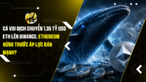 Cá voi dịch chuyển 1,35 tỷ USD ETH lên Binance: Ethereum đứng trước áp lực bán mạnh?