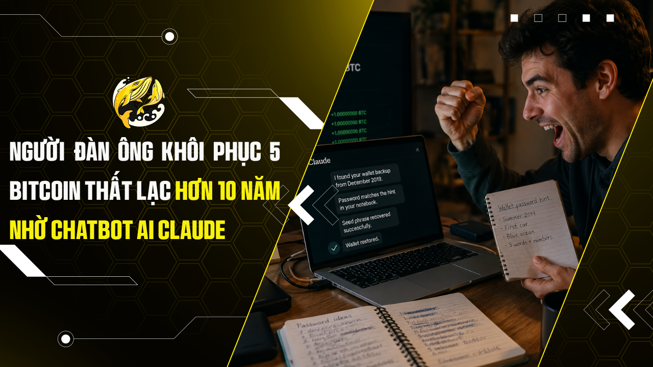 Người đàn ông khôi phục 5 Bitcoin thất lạc hơn 10 năm nhờ chatbot AI