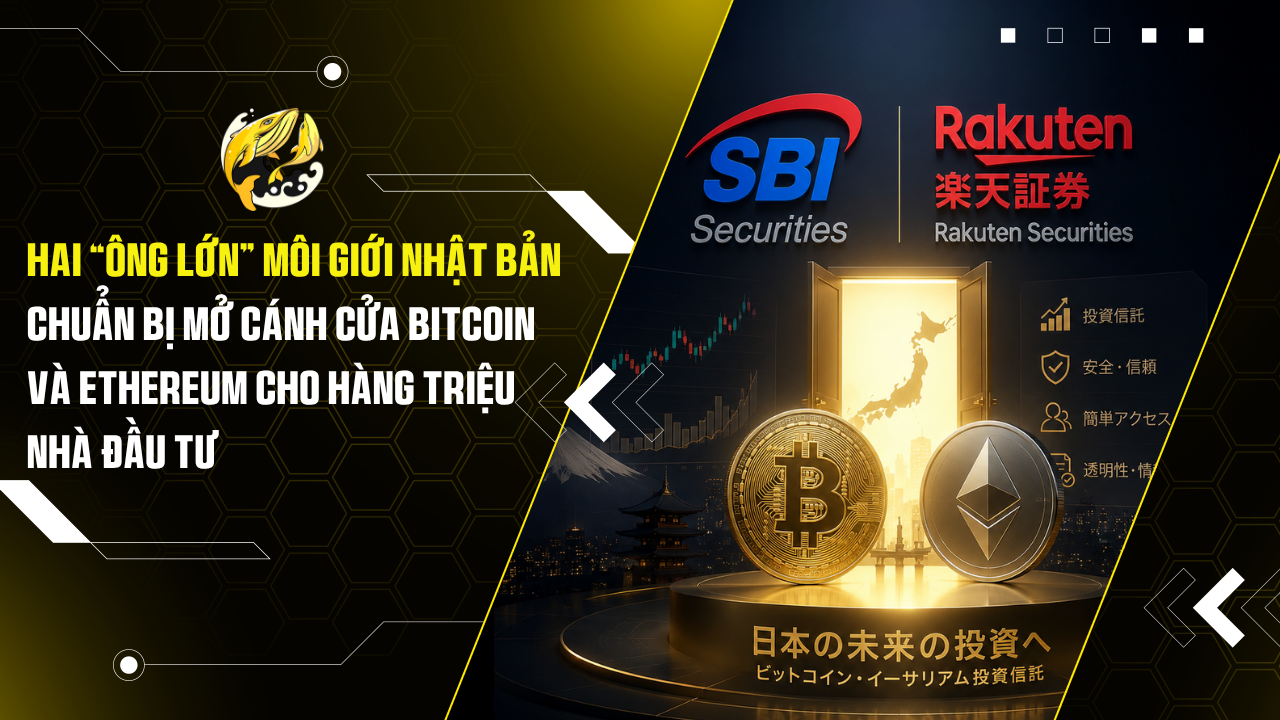 Hai “ông lớn” môi giới Nhật Bản chuẩn bị mở cánh cửa Bitcoin