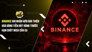 Binance Ghi Nhận Hơn 500 Triệu USD Dòng Tiền Rút Ròng Trước Hạn Chót MiCA Của EU
