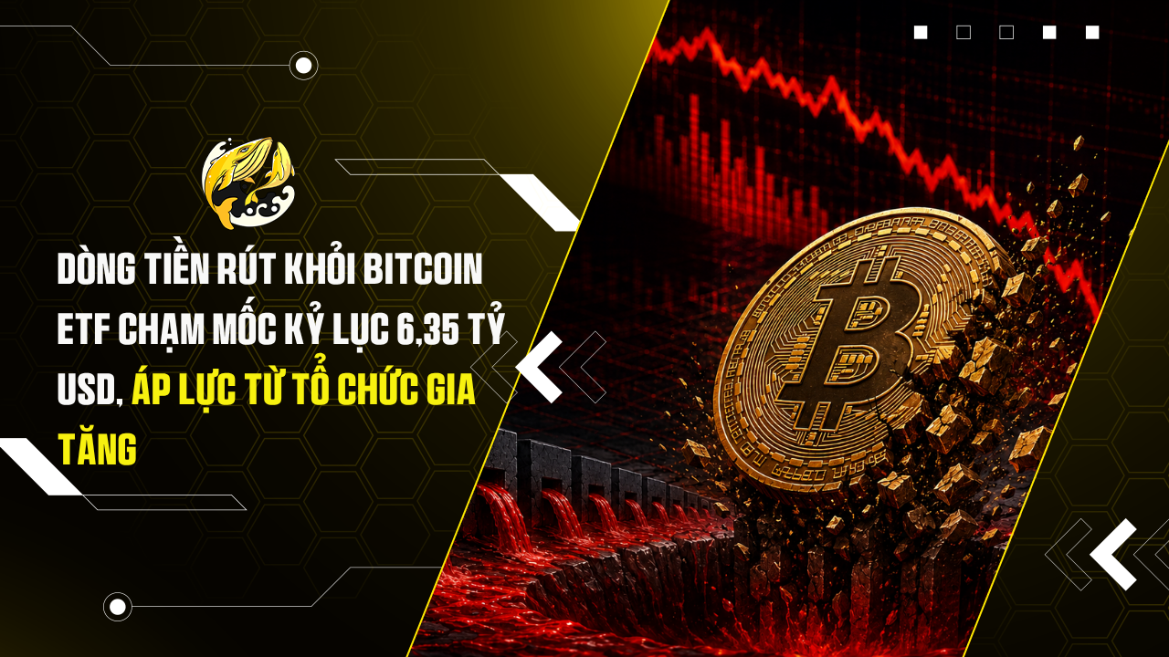 Dòng Tiền Rút Khỏi Bitcoin ETF Chạm Mốc Kỷ Lục 6,35 Tỷ USD, Áp Lực