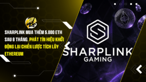 SharpLink Mua Thêm 5.000 ETH Sau 8 Tháng, Phát Tín Hiệu Khởi Động Lại Chiến Lược Tích Lũy Ethereum