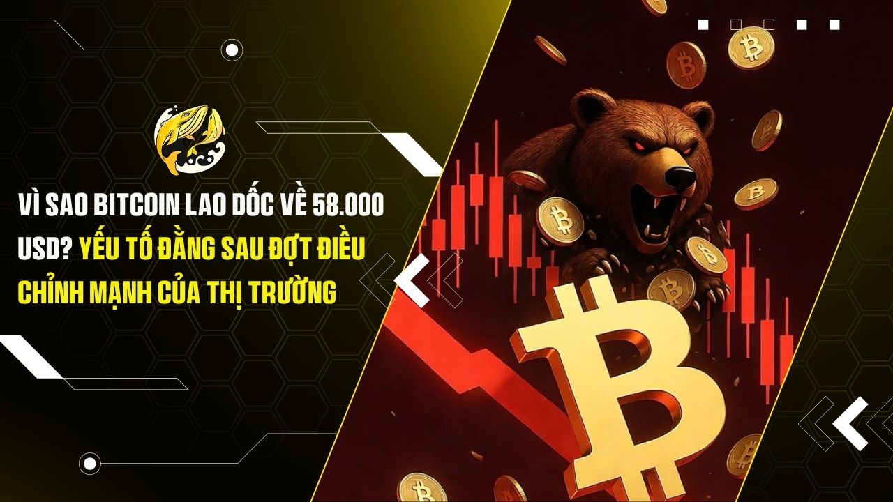 Vì Sao Bitcoin Lao Dốc Về 58.000 USD? Yếu Tố Đằng Sau Đợt Điều Chỉnh Mạnh Của Thị Trường