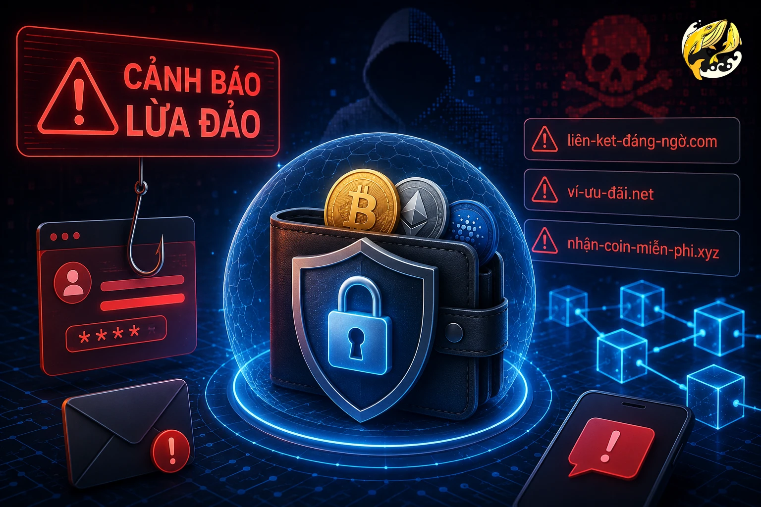 Cảnh báo bảo mật ví tiền điện tử và phòng tránh lừa đảo Airdrop