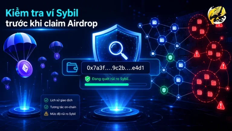 Kiểm tra ví Sybil trước khi claim airdrop crypto