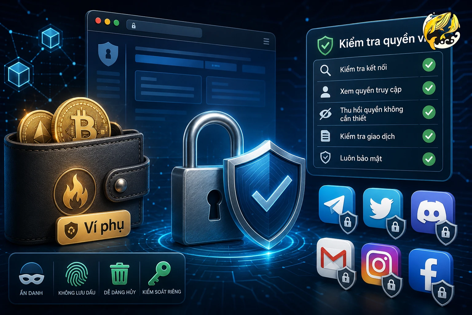 Các nguyên tắc bảo mật khi sử dụng ví airdrop