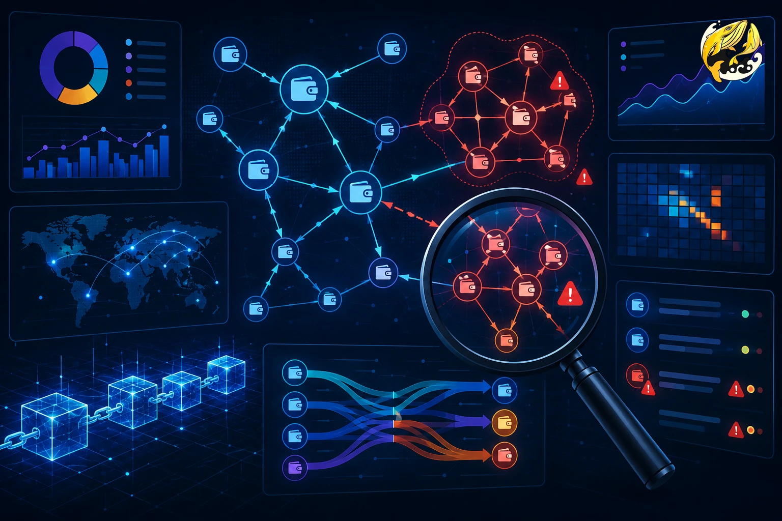 Công cụ phân tích dữ liệu on-chain phát hiện ví Sybil