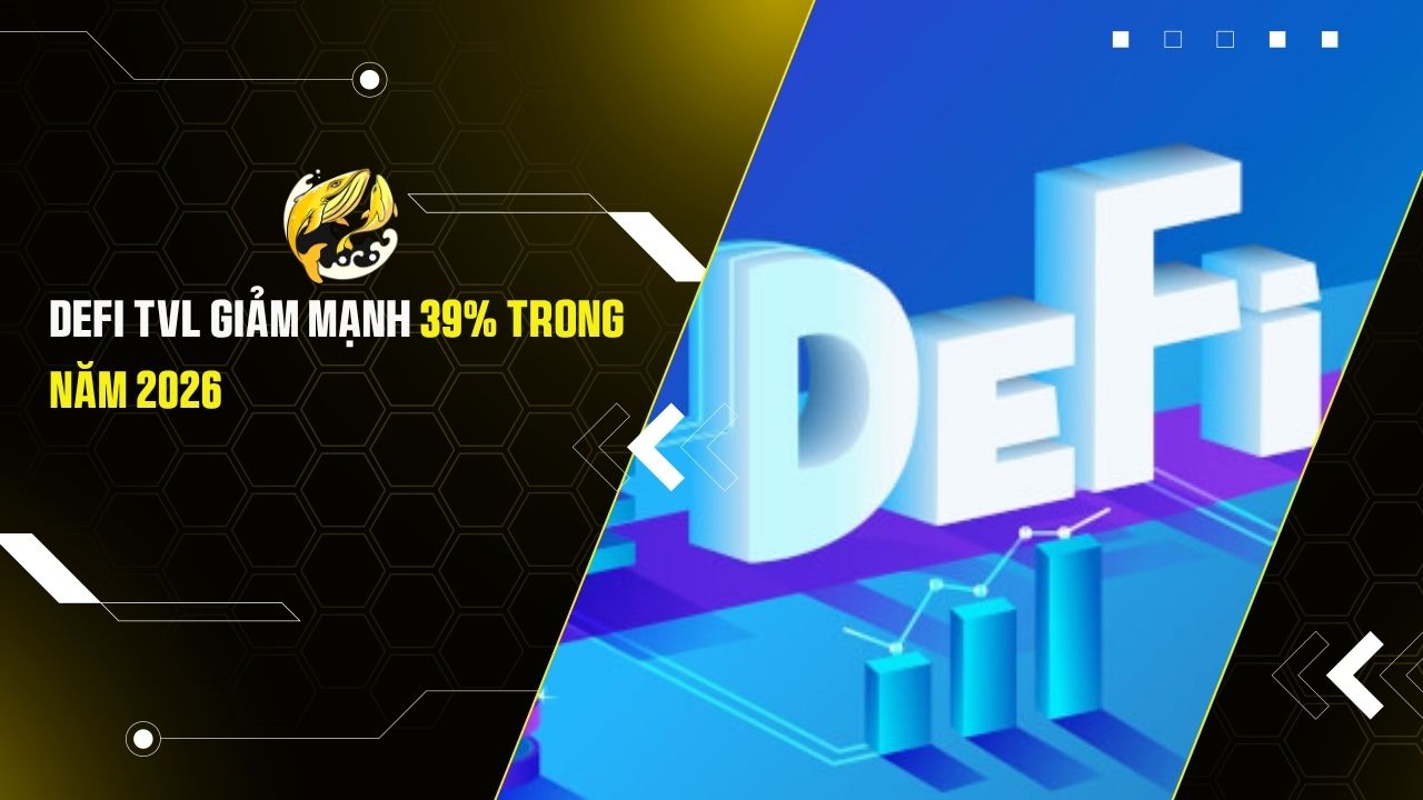 DeFi TVL Giảm Mạnh 39% Năm 2026