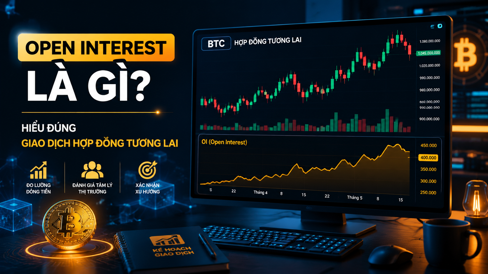 Open Interest là gì? Cách đọc OI để phân tích xu hướng Crypto Futures